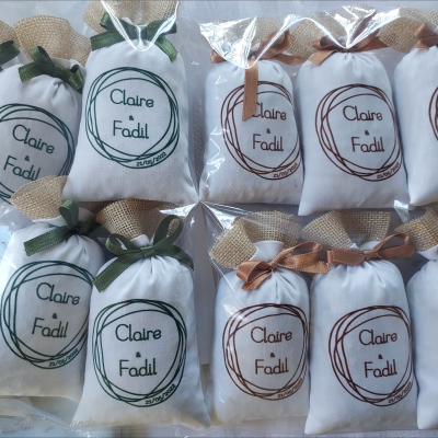 Sachets de lavande mariage