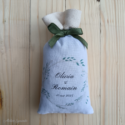 Sachet de lavande personnalisé mariage