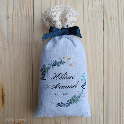 Sachet de lavande personnalisé mariage