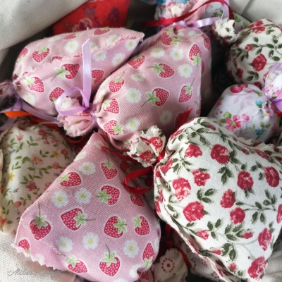 Minis sachets de lavande à motif Floral