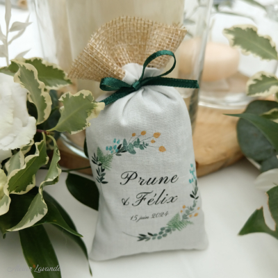 Sachets de lavande pour un grand mariage