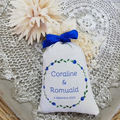 Sachet de lavande personnalisé mariage