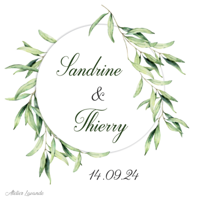 Maquette Sachet de lavande pour mariage