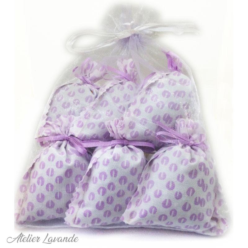 6 Sachets de lavande déco motif géométrique référence Joséphine 6 Sachets de lavande déco motif géométrique référence Joséphine