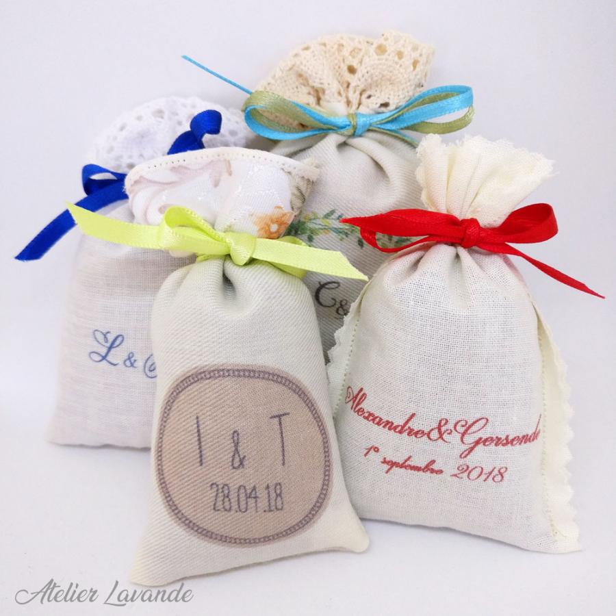 Sachets de lavande personnalisés pour mariage Atelier Lavande Provence